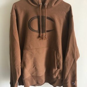 champion reverse weave forest big c pullover hoodie